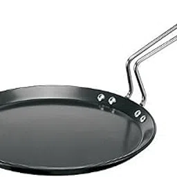 Hawkins Futura 26 cm Flat Tava, Hard Anodised Tawa with Stainless Steel Handle, Induction Tawa with Rim, Pancake Pan, Flat Pan, Black (IAFT26)-image-45