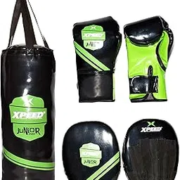 Xpeed Junior Pro Kid's Boxing Set Filled Punching Bag for Children Age 4 to 6 Year Old Kids Gilrs/Boys Boxing Training Kickboxing Sparring Kicking-image-5