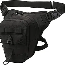 Drop Leg Bag Decor Fishing Travel Portable Crossbody Bag Organizer Thigh Bag Black-image-1