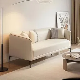 Apricot 3-Seater Sofa with Tuxedo Arms – Modern Velvet Upholstery for Living Room, Bedroom, and Lounge (Beige)-image-32