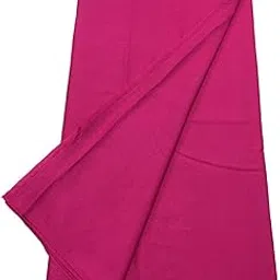 BKRKJ Women's Lizibizi Cotton Unstitched Dress Material Plain Fabric by Meter for Sewing Suit,Salwar,Blouse,Shirt,Kurta,Pyjama,Pathani,Kameez,Chudidar,Patiyala (Rani,Pink 9, 2.5 Meter) image 1