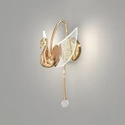 GUIZE Gold Wall-Mounted LED Lamp for Modern Home Lighting | Ideal for Hall, Kitchen | Pack of 1-picture-15