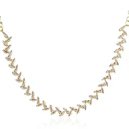 fashion frill Oxidised Pearls jewellery Necklace Set For Women Stylish |Brass Earrings Temple jewellery set for Womens | Gold Plated Necklace Jewellery Set | Birthday Gift For Ladies, Girlfriend & Wife-picture-22