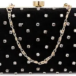 umera clutches wristlet black for girls & women-picture-16