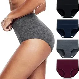 tutuesther Womens Underwear High Waistd Panties Postpartum Cotton Full Briefs Multipack-picture-16