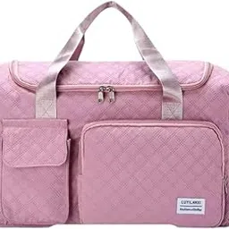 41 Liter Travel Bags for Women, Duffle Bags for Women Luggage, Foldable Vanity Traveling Bag, Waterproof Hand Bag for Ladies Personal Items (Purple)-image-76