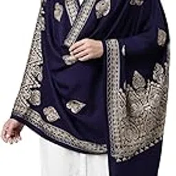 pashmoda Women Kashmiri Aari Embroidery Stole (Size: 71X203 CM)-picture-19