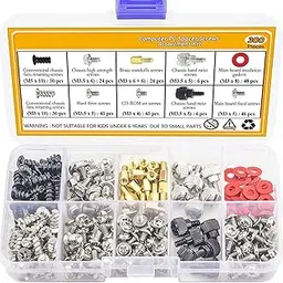 VNJ 300PCS Personal Computer Screw Standoffs Set Kit for Hard Drive, Computer Case, Motherboard, Fan, Power Graphics-picture-11