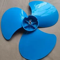 Plastic 3 Leaves Fan Blade 11 X 11 inch Royal Blue Colour Hole Dia:10mm-image-0