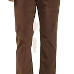 crimsoune club Men's Brown Straight Corduroy Trousers-picture-20