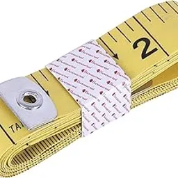 Bureaucrat Measuring Tape - Body Measurement Inch Tape - 60 Inches/150 CMs - Double Side Rulers, Fiberglass, Flexible, Portable,Sewing, Dress Making Tailor's Tape…… (Yellow Pack of 1)-picture-10