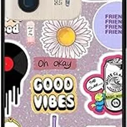NDCOM for Motorola Moto Edge 50 Ultra 5G Back Cover Good Vibes Stickers Printed Metal Case-picture-36