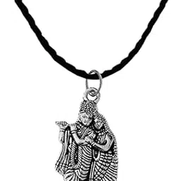 m men style Religious Lord Radha Krishna Gold Brass Pendant Necklace Chain For Men And Women SPn202301-picture-26