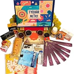 Tyohar in Metro Complete Chhath Pooja Samagri Kit, 20+ Traditional Items with Agarbatti, Diya, Chandan for Festival Worship-picture-19