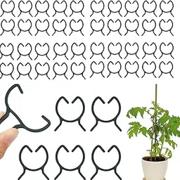 100Pcs Plant Clips, Garden Clips for Climbing Plants, Orchid Clips, Tomato Plant Support Clips, Vine Fixing Clips, Plastic Clips for Garden, Farm, Orchard-picture-30
