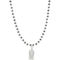 moonplus Black Wooden Beads Mala with Murugan Pendant-picture-21