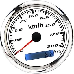 ATORSE Marine Car Digital GPS Speedometer Gauge 0-200 Km/H Pulse Signal White-picture-28