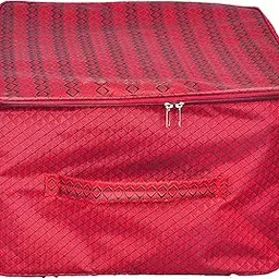 SH NASIMA MANUFACTURER UB-S-R-1 Nylon Wardrobe Bag Underbed Moisture Proof Cloth Storage Organiser with Zippered Closure & Handle SET OF 01-image-37