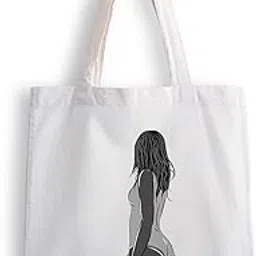 ashvah Canvas Tote Bags for Women, College Bag for Girls, Tote Bag for Shopping, Travel & Beach Bags for Women - Girl - D No - 069-picture-25