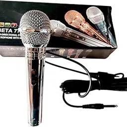 Professional Dynamic Vocal XLR Microphone with Switch, Metal Body, Blue (1, Silver)-picture-26