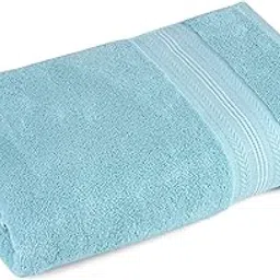 Himêya Bamboo Bath Towel|600 GSM|1 Piece Bamboo Towel for Men/Women | 100% Cotton| 70 Cms X 140 Cms |Ice Burst,Multicolor image 1