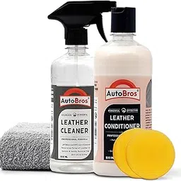 AutoBros Premium Leather Care Kit – Includes 500ml Leather Cleaner & 500ml Conditioner, 1 Microfiber Cloths & Applicator Pad – Perfect for Car Seats, Sofas, Jackets, Bags & Belts-image-9