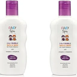 Modicare Baby Spa 2-In-1 Bubble Bath & Wash With No-Tears Formula, Vitamin E & Vitamin B5 (Pack Of 2) With Compact Mirror-picture-21