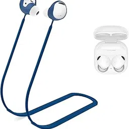 WOFRO Anti-Lost Strap for Galaxy Buds 2 Pro Earbuds, Sports Soft Silicone Lanyard Accessories Compatible with Samsung Galaxy Buds 2 Pro True Wireless Bluetooth Earbuds Neck Rope (Blue)-picture-32