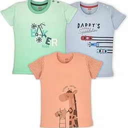 luvlap Boy's Cotton Printed Regular Fit Set 5.2-FS T-Shirt-PO3-picture-30