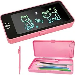 LCD Writing Tablet Pencil Case for Kids ? 2 in 1 Digital Slate with E-Note Pad & Doodle Board, Educational Writing Toy and Pencil Box for School Kids-image-48