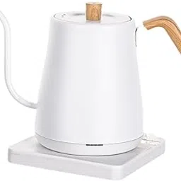 Bnf® Gooseneck Electric Kettle Kitchen Pour Over Kettle for Tea Christmas Brewing White|Percolators & Moka Pots|Home & Garden-picture-13