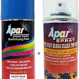 APAR Spray Paint Decent Blue (RC Colour Name)+GC Compatible for Hon Activa-225ML (Pack of 2-image-7