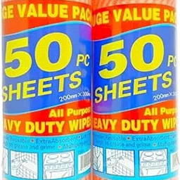 1.Premium Non-Woven Kitchen Towels - Ultra-Absorbent, Durable, Lint-Free Cleaning Cloths - Reusable and Disposable Towels for Home, Kitchen, and Cleaning - – 50 Pulls (pack of 1)-picture-61