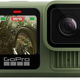 GoPro HERO13 Black in Forest Green (Limited Edition Color) - Waterproof Action Camera with 5.3K60 Video, 27MP Photo and Compatibility with HB Series Lenses image 1