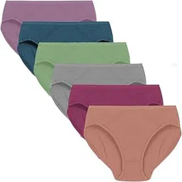 SunFlux® Women's Panties Cotton Hipster Briefs Ladies Underwear Big Size Panties Combo Pack (Colors and Prints May Vary) Multicolor Pack-6-picture-32