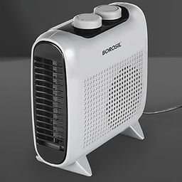 Borosil 2000W Novus Portable Electric Fan Room Heater (Made in India) | Variable Temperature Control, Horizontal & Vertical Placement | Room Heater Blower, Overheat Protection | 1 Year Warranty, Grey-picture-42