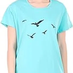 aapre Fashion Women's Cotton Round Neck T Shirt Half Sleeves Printed T-Shirt-picture-39