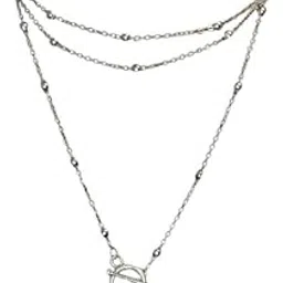 ftk Multi-Layer Coin Pendant Necklace for Women & Girls | Round Collar Chain-picture-38