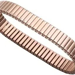 STYLE KRAFT Stackable Stretch Bracelet, Rose Gold Block Tile Wide Wristband for Men Women, Rose Gold Bracelet Bangle, Inner Diameter: 6 cm Adjustable Unisex Bracelet Elegant Bracelet for her/him-image-11