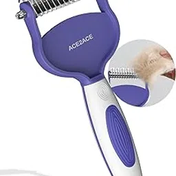 ACE2ACE deshedding brush for dogs, Dematting Comb for Cats Dogs, 7+15 Dual Sided Undercoat Rake, Cat Brush for Shedding to Remove Knots, Tangles, and Matted Fur-picture-14