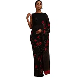 soch Womens Georgette Floral Print Saree-picture-16