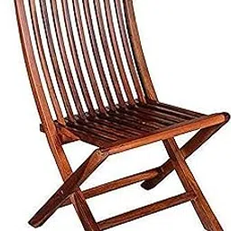 MH Decoart Sheesham Wood Folding Patio Chair for Balcony Garden Indoor Outdoor Wooden Patio Furniture (Natural Finish)-picture-40