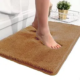 RJVT Beige 40x60cm Microfiber Door Mat | Bath Mat with Rubber Bottom | Soft & Super Absorbent Mats for Shower | Quick-Drying Mats for Kitchen Bathroom Pack of 1-picture-56