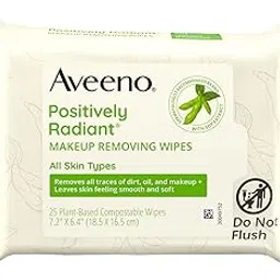 Aveeno Positively Radiant Makeup Removing Wipes, 25 Count-picture-11