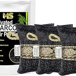 Mini Storify – Non Electric Activated Charcoal Air Purifier Bag | Pack of 3 | 500g x 3 – Natural Odor Remover and Deodorizer – Organic Air Freshener Bags for Shoe Rack, Car, Kitchen, Bathroom-image-2