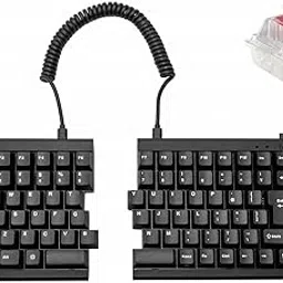 BAROCCO ML-MD770-J-SR/BK MiSTEL MD770 (Japanese Array/Quiet Red Axis), Separated Keyboard, Wired USB, 88 Keys, Black, PBT, White Double Shot, MX Cherry Macro Function, N Key Rollover Compatible, Media-picture-45