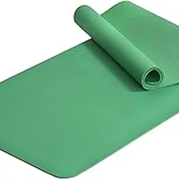 8 mm Yoga Mat for Men & Women | Non-Slip, Lightweight & Durable | 6x2 Feet (72x24 Inches) | Ideal for Home, Gym, Meditation & Floor Exercises | Eco-Friendly Material (Dark Green, 8 mm) image 1
