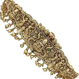 Seyoon Lakshmi & Girls Design Temple Antique ottiyanam Ethnic Bridal Kamarbandh | Kamarpatta | Kamarbandh Belt for Wedding-picture-26