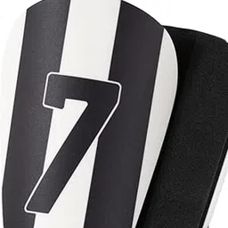 Enakshi® 2Pcs Soccer Shin Guards Protector Small Shock Absorbing Football Shin Guards Black White 10x6cm|Sporting Goods | Team Sports | Soccer | Clothing, Shoes & Accessories | Protective Gear-picture-28