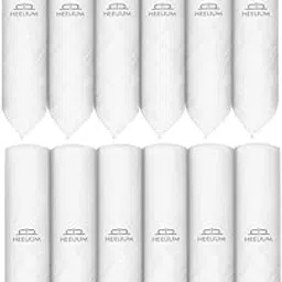 heelium Bamboo Handkerchief for Men & Women | White Hanky | Ultra Soft & Absorbent | Multipurpose Premium Rumal | Large Size 43 x 45 CM-picture-37